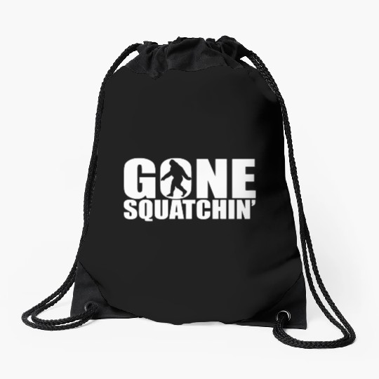 big foot sasquatch New Drawstring Bags