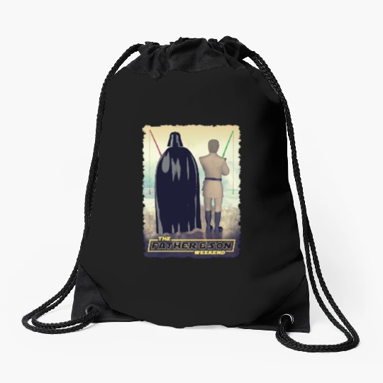 Vader and Luke Weekend Drawstring Bags