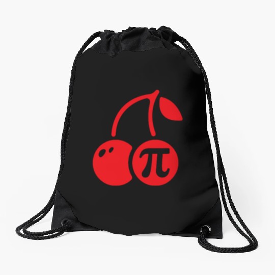 Cherry Pi Day Drawstring Bags Funny Math Nerd Pie Teacher