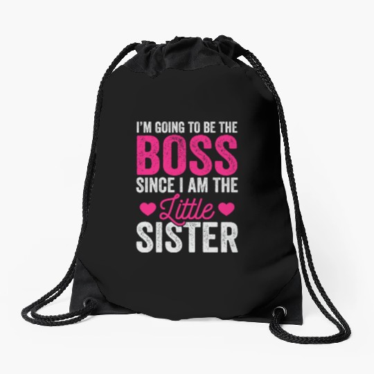 Little Sister Drawstring Bags, Funny Little Sister Drawstring Bags