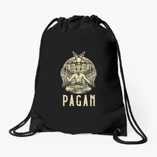 Pagan print | Wiccan graphic & Pagan Gifts Drawstring Bags