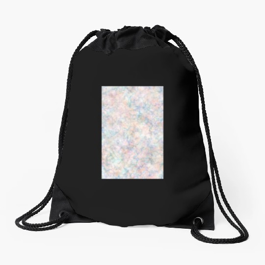 Multicolor Pastel Rainbow Marble Pattern Drawstring Bags