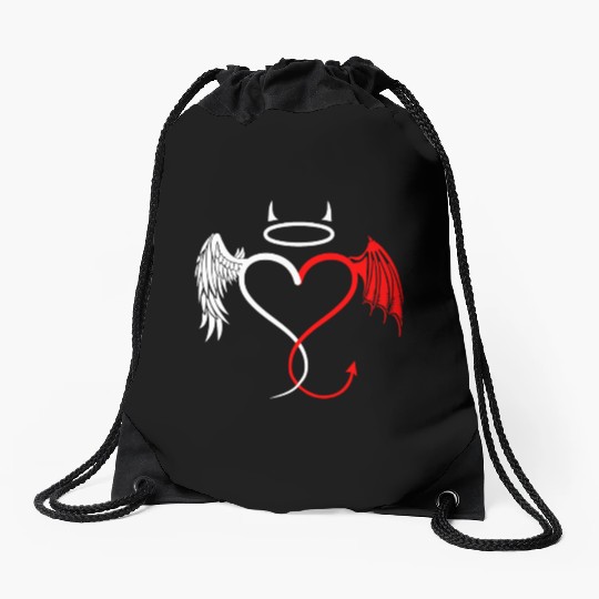 Angel vs Devil Nurse and Doctor Gift Drawstring Bags