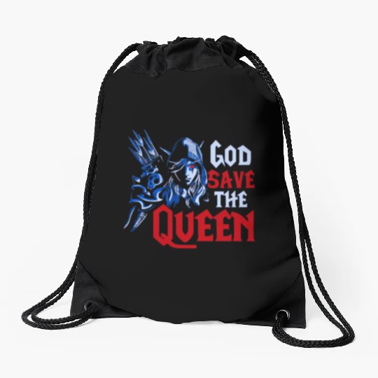 World of Warcraft Sylvanas Windrunner God Save The Drawstring Bags