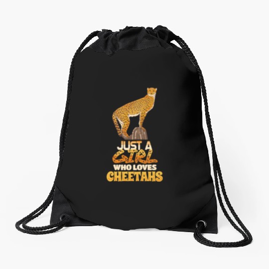 Cheetah Drawstring Bags