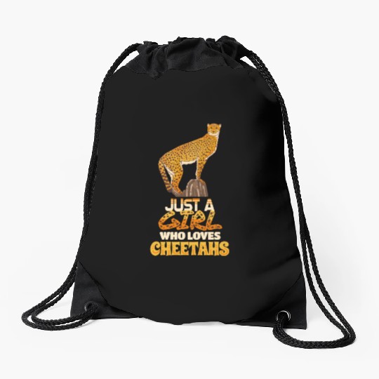 Cheetah Drawstring Bags