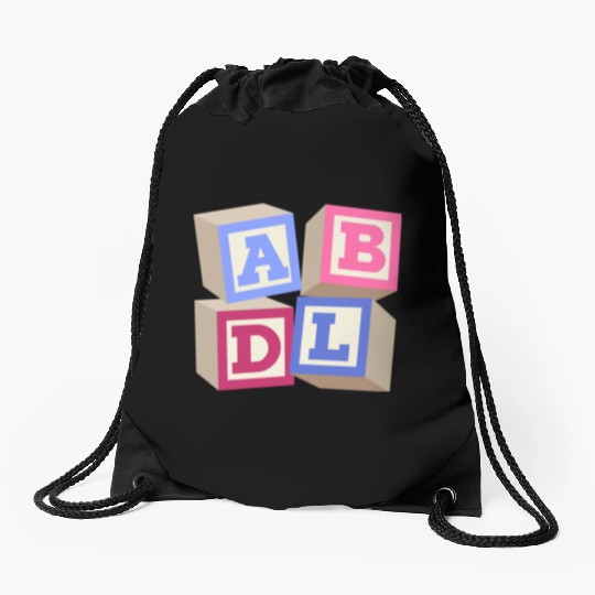 AB DL ageplay ABDL adult baby diaper baby Drawstring Bags