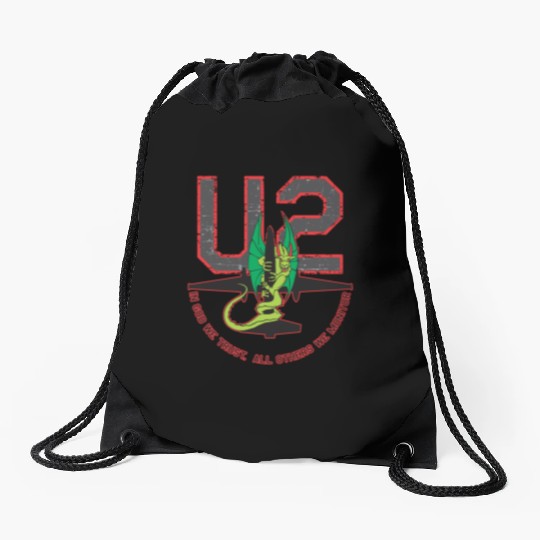 U-2 In God We Trust, All Others We Monitor Drawstring Bags