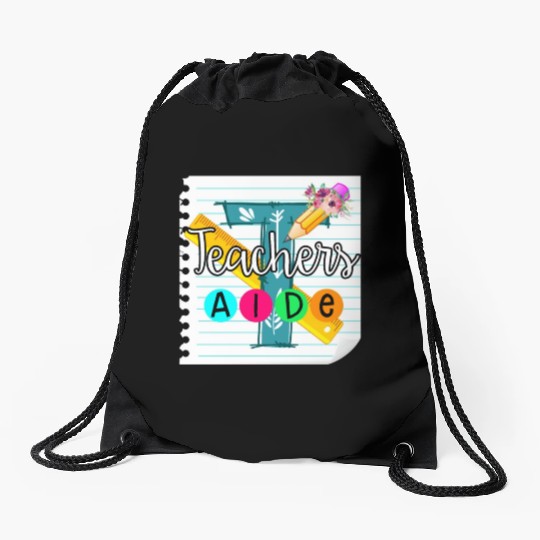 Teacher's Aide Drawstring Bags Teacher Assistant Gift