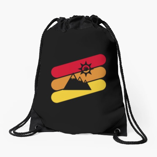 Mountains Mountain Mountaineering Drawstring Bags