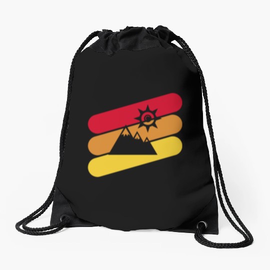Mountains Mountain Mountaineering Drawstring Bags