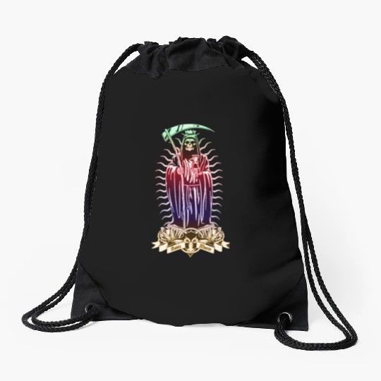 Santa Muerte - Santisima Muerte - Holy Death Drawstring Bags