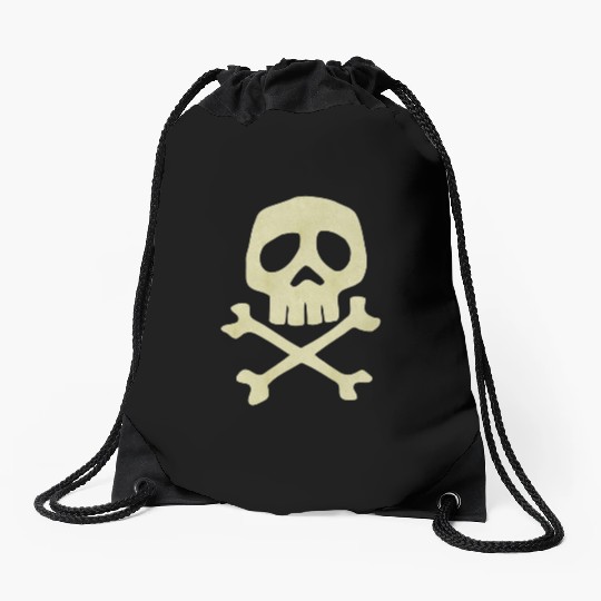 Misfits Style Captain Harlock Skull Crossbones Drawstring Bags