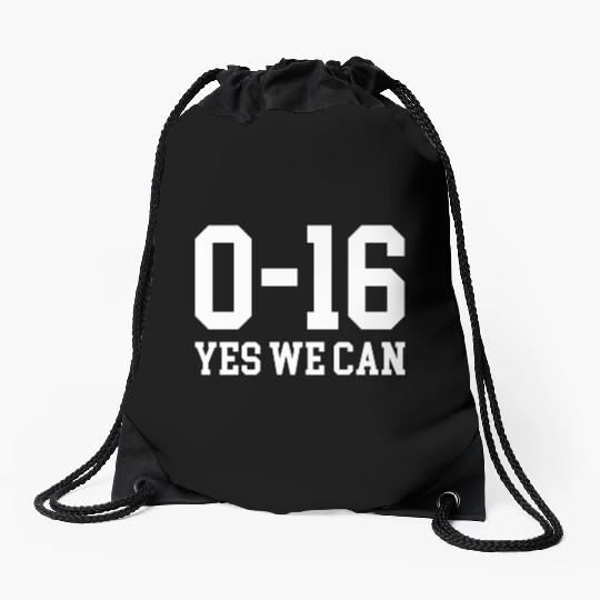 Detroit Lions 0 16 Yes We Can Drawstring Bags