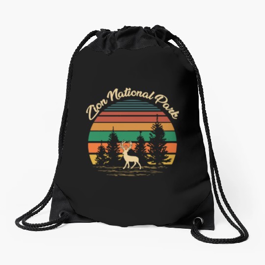 Zion National Park Drawstring Bags