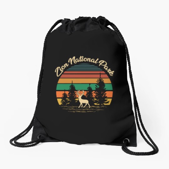 Zion National Park Drawstring Bags