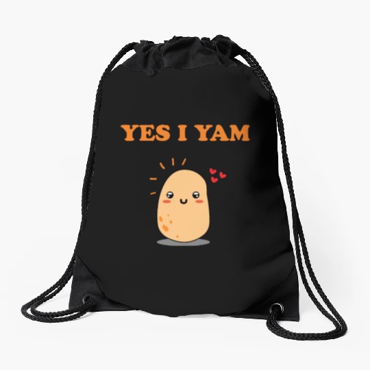 She Is My Sweet Potato Yes I Yam Couple Goals Drawstring Bags