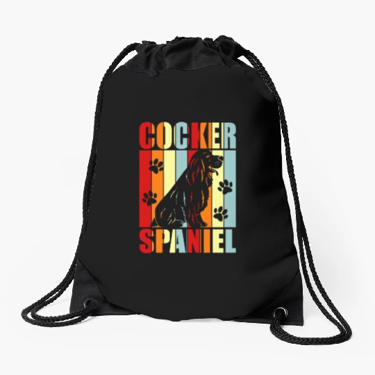 Cocker Spaniel Drawstring Bags