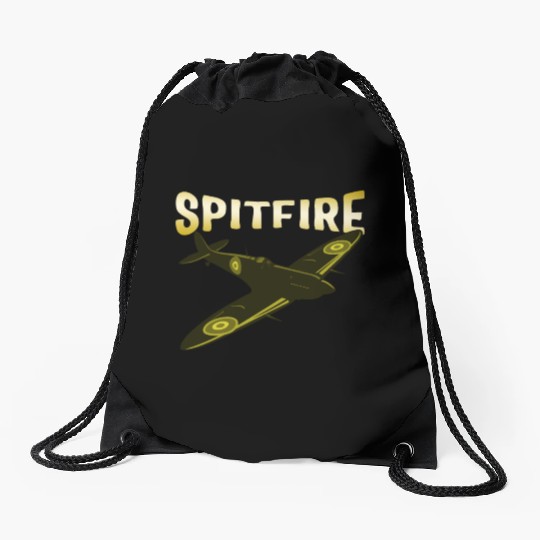Spitfire UK Mk.1 RAF British WWII Fighter Royal Drawstring Bags