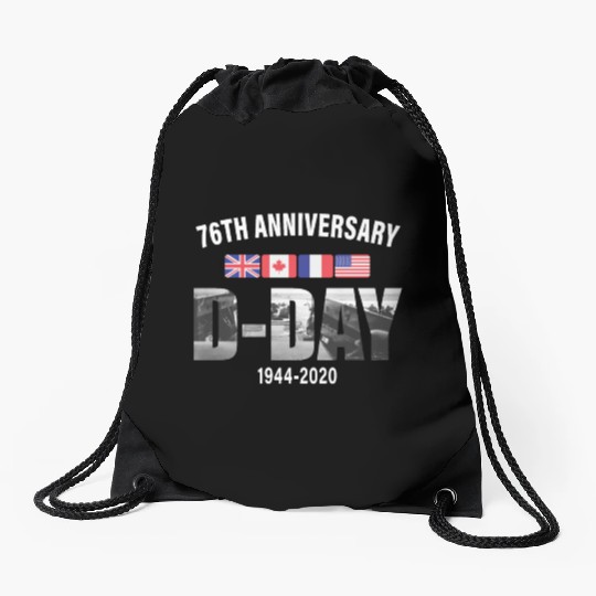 D-Day Normandy 76th Anniversary Drawstring Bags