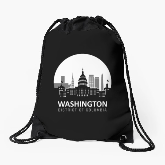Washington D.C. Drawstring Bags