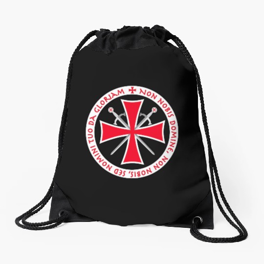 Knights Templar Cross Seal Drawstring Bags