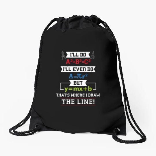 Math Math Teacher Gifts Drawstring Bags
