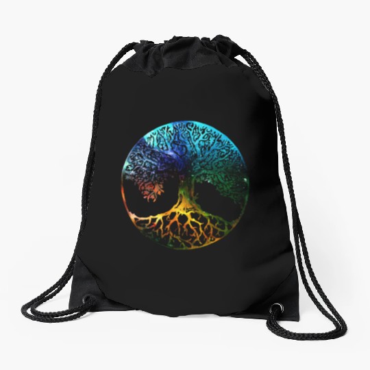 Tree of Life Mandala Drawstring Bags