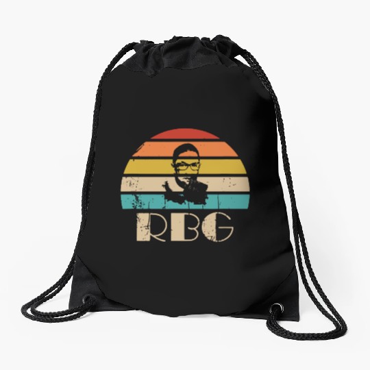 Vintage Notorious RBG Drawstring Bags Ruth Bader Ginsburg