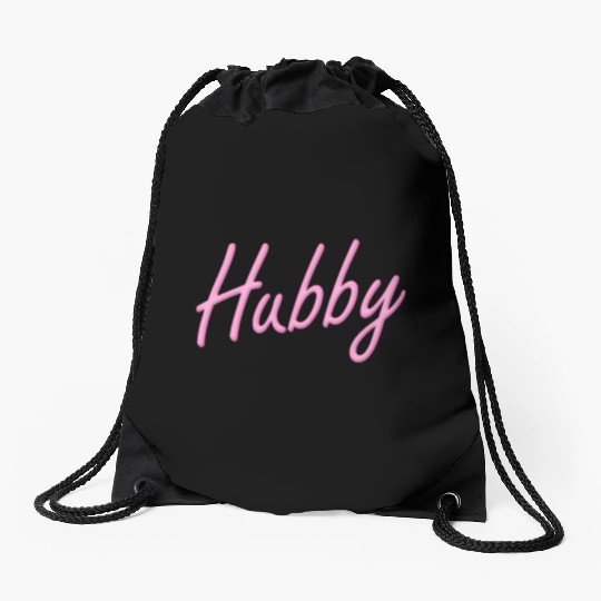Hubby Neon - Pink Drawstring Bags