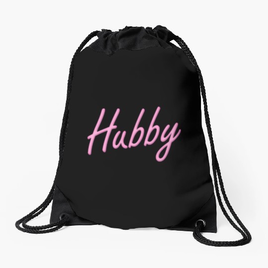 Hubby Neon - Pink Drawstring Bags