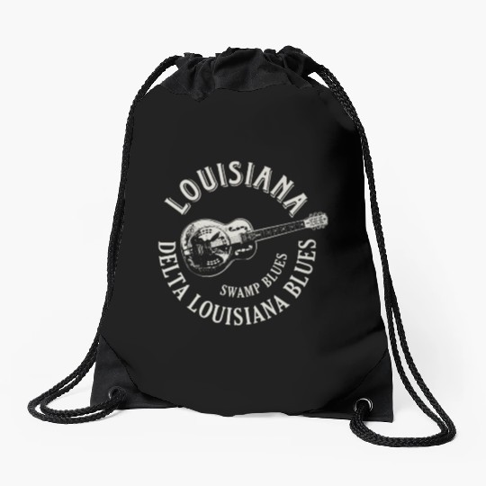 Louisiana Delta Blues Swamp Blues Guitar Drawstring Bags