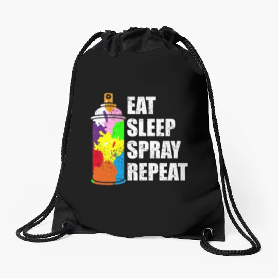 Graffiti Spray Can Sprayer Quote Gift Idea Drawstring Bags
