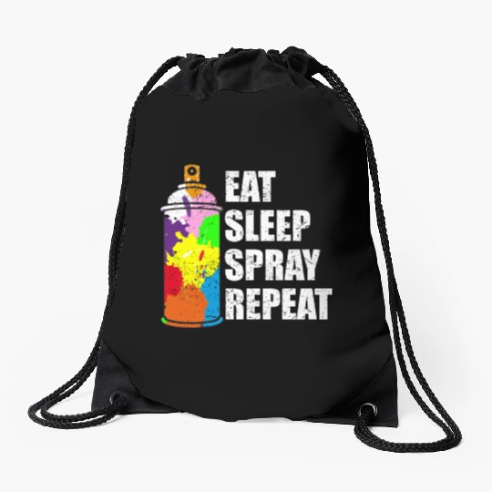 Graffiti Spray Can Sprayer Quote Gift Idea Drawstring Bags