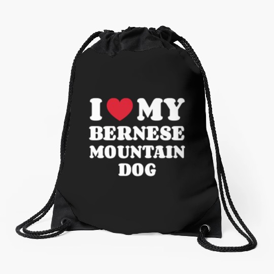Bernese Mountain Dog Drawstring Bags