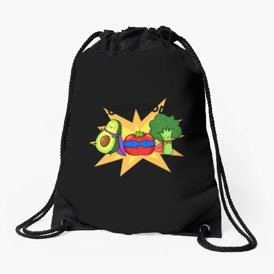 Superfoods Cute Vegetable Pun Drawstring Bags