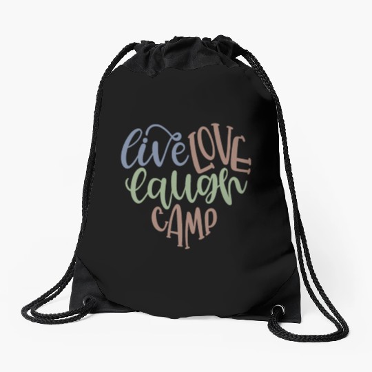 Live Love Laugh Camp RV Drawstring Bags