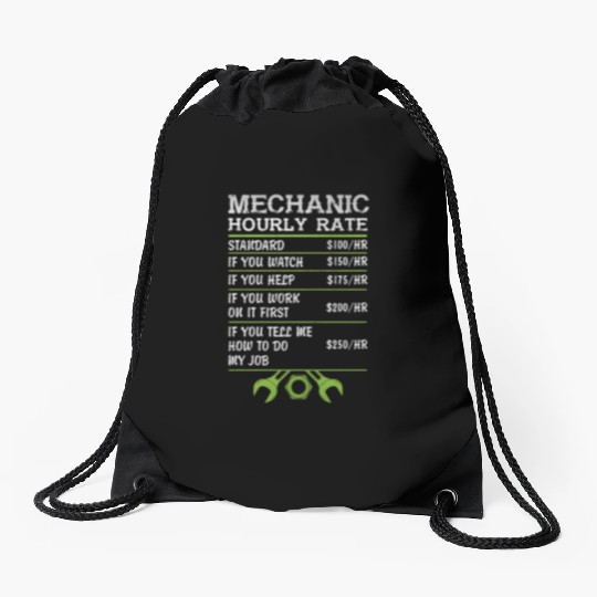 Car Mechanic Gift Drawstring Bags