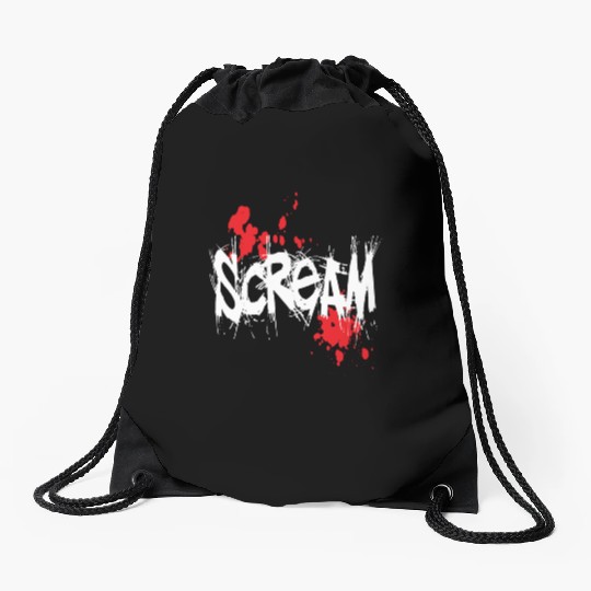 scream Drawstring Bags