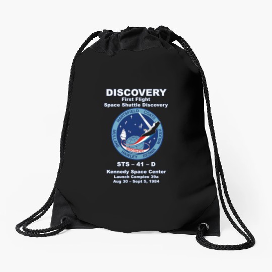 NASA Space Shuttle STS-41-D Vintage Crew Drawstring Bags