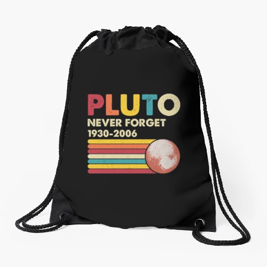Pluto Never Forget 1930 2006 Drawstring Bags
