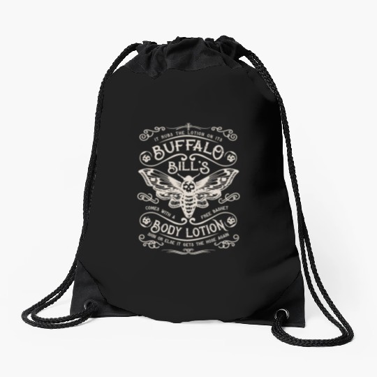 Buffalo Bill's Body Lotion Label Drawstring Bags
