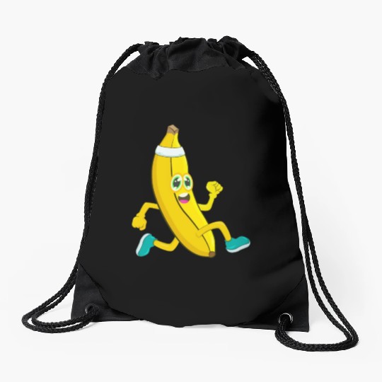 Banana Running Sport Drawstring Bags