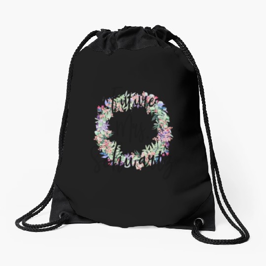 Future Mrs. Schwartz Engaged Bridal Drawstring Bags