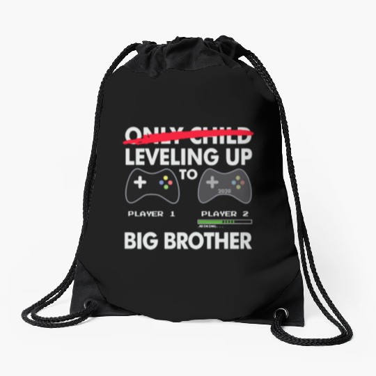 Leveling Up to Big Brother Drawstring Bags 2020 Video Game