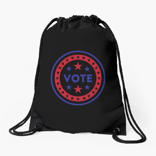 Vote US Election 2020 stars and stripes Drawstring Bags