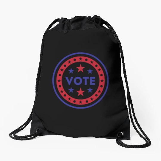 Vote US Election 2020 stars and stripes Drawstring Bags