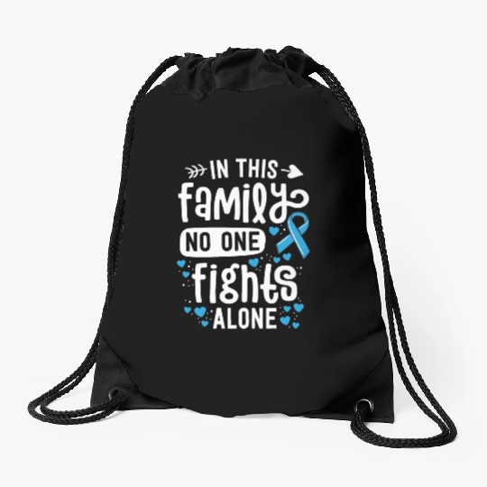 Prostate Cancer Awareness In This Family No One Drawstring Bags