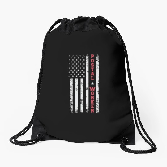 Patriotic Postal Worker Postal Worker Ballot Votin Drawstring Bags