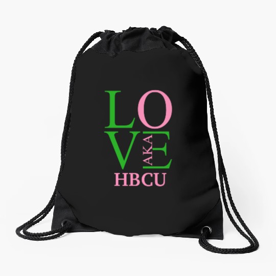 Hbcu Love Aka Paraphernalia For Soror Aphla Access Drawstring Bags